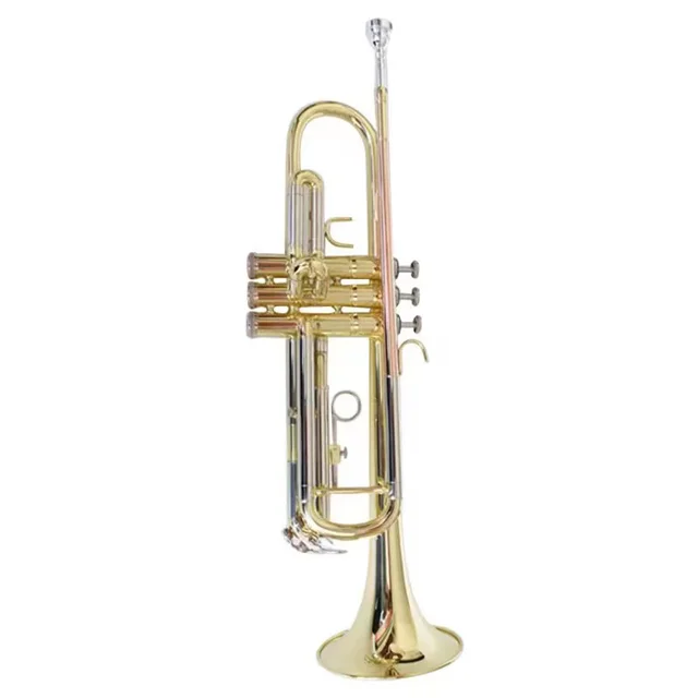 B Flat Brass Wind Students Beginners Professional Playing Wholesale Instruments Mouthpiece Trumpet