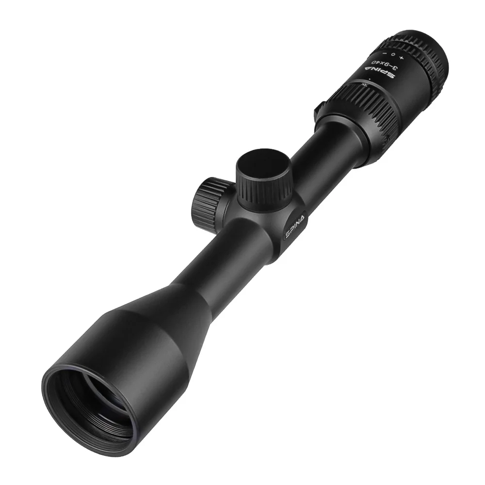 SPINA OPTICS JS 3-9X40 Glass Etched Reticle Optical Spring Rifle Carbine Scope Sight w Picatinny&Dovetail Mount&Bubble level view 6