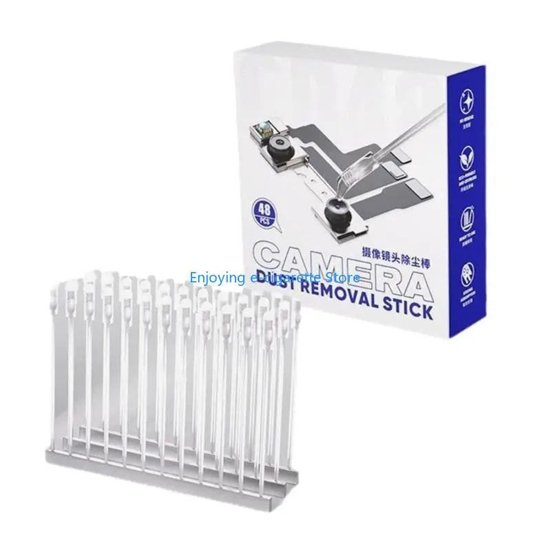 48Pcs Tragbare Kamera Objektiv Reiniger Fingerabdruck Entfernung Harz Synthetische Y4QF – Detail 3