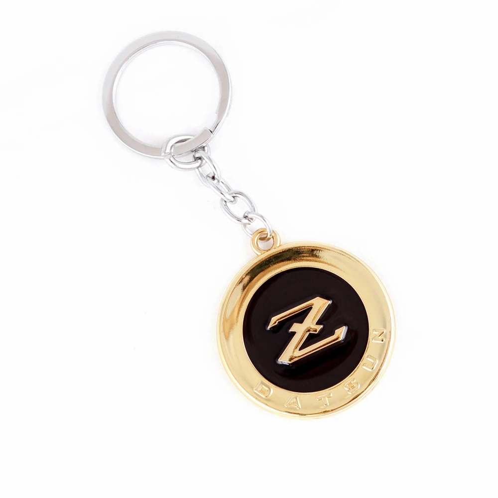 

1 Pieces Fairlady Z 370Z 350Z Black Gold DATSUN Z Car Nameplate Key Ring Key Chain Keychain Fit