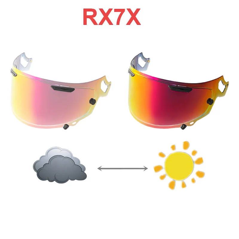 Motorcycle Photochromic Lenses Replacement Visor For ARAI RX7X TourCross5 VZ RAM Helmet Anti-UV Dustproof Windshield Riding Lens