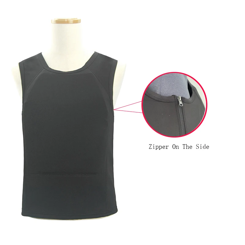 NIJ IIIA Level Bulletproof Vest Ultra-comfortable Lightweight Concealed Hidden Inside Wear Soft Anti-Bullet T Shirt Work Clothes