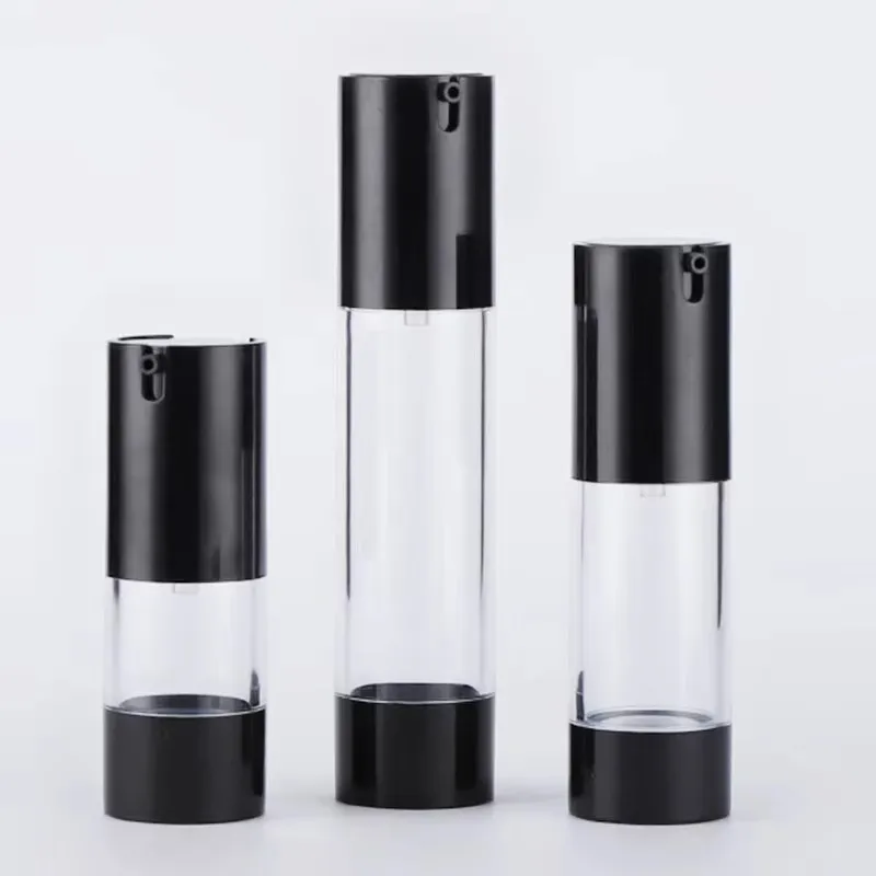 15ml 30ml 50ml Airless Pumpspender Vakuumflaschen Tragbare Nachfüllbare Flasche Cremes Lotionen Spender Reise-Kosmetikbehälter