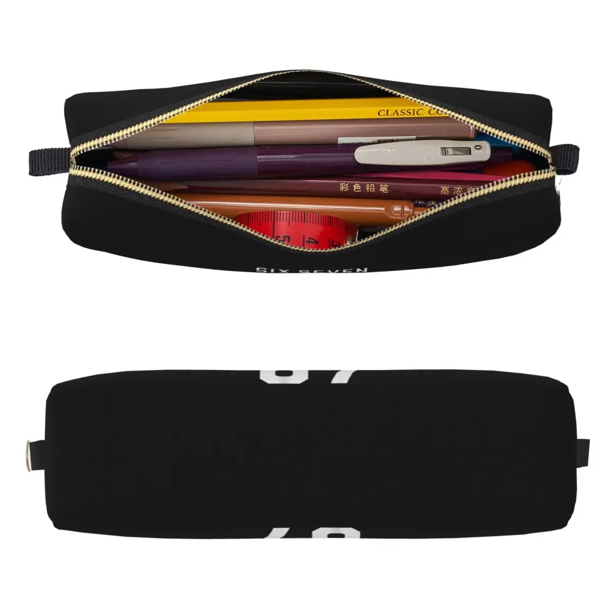 Six Seven Meme 67 Sports Jersey Pencil Cases Pen Holder Bag Girl Boy Big Capacity School Supplies Gifts Pencil Pouch