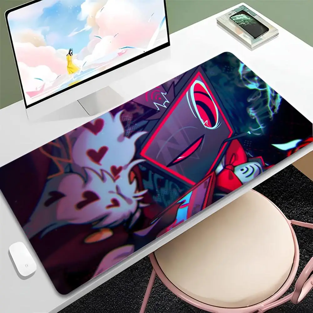 

Hazbin Hotel Mouse Pad Mousepad Large Gaming Mouse Pad LockEdge Thickened Computer Keyboard Table Desk Mat