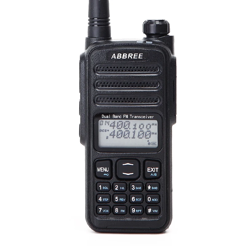 

ABBREE AR-52 Walkie Talkie Dual Band Dual PTT IP55 Waterproof UHF VHF 1024 Channels VOX SOS High Power Long Range Two Way Radio