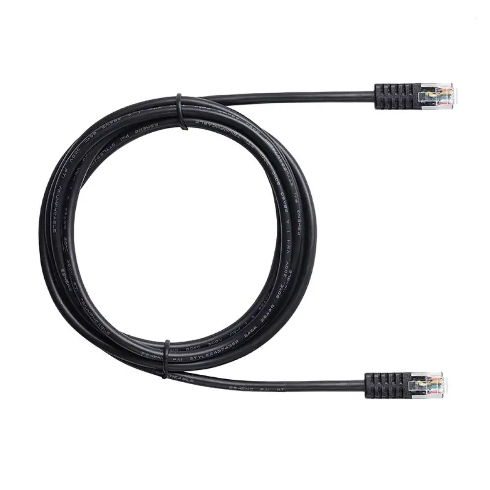 3M Black RJ12 6P6C Male to Male Molded Programming Cable