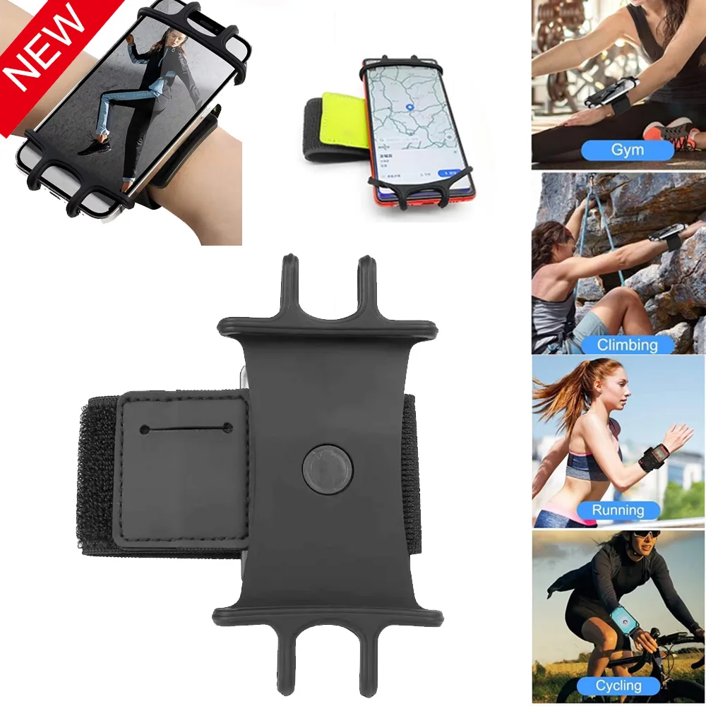 Custodia da polso universale da 4.5-6.5 pollici supporto per telefono per arrampicata su roccia ciclismo palestra corsa sport all'aria aperta per IPhone Xiaomi