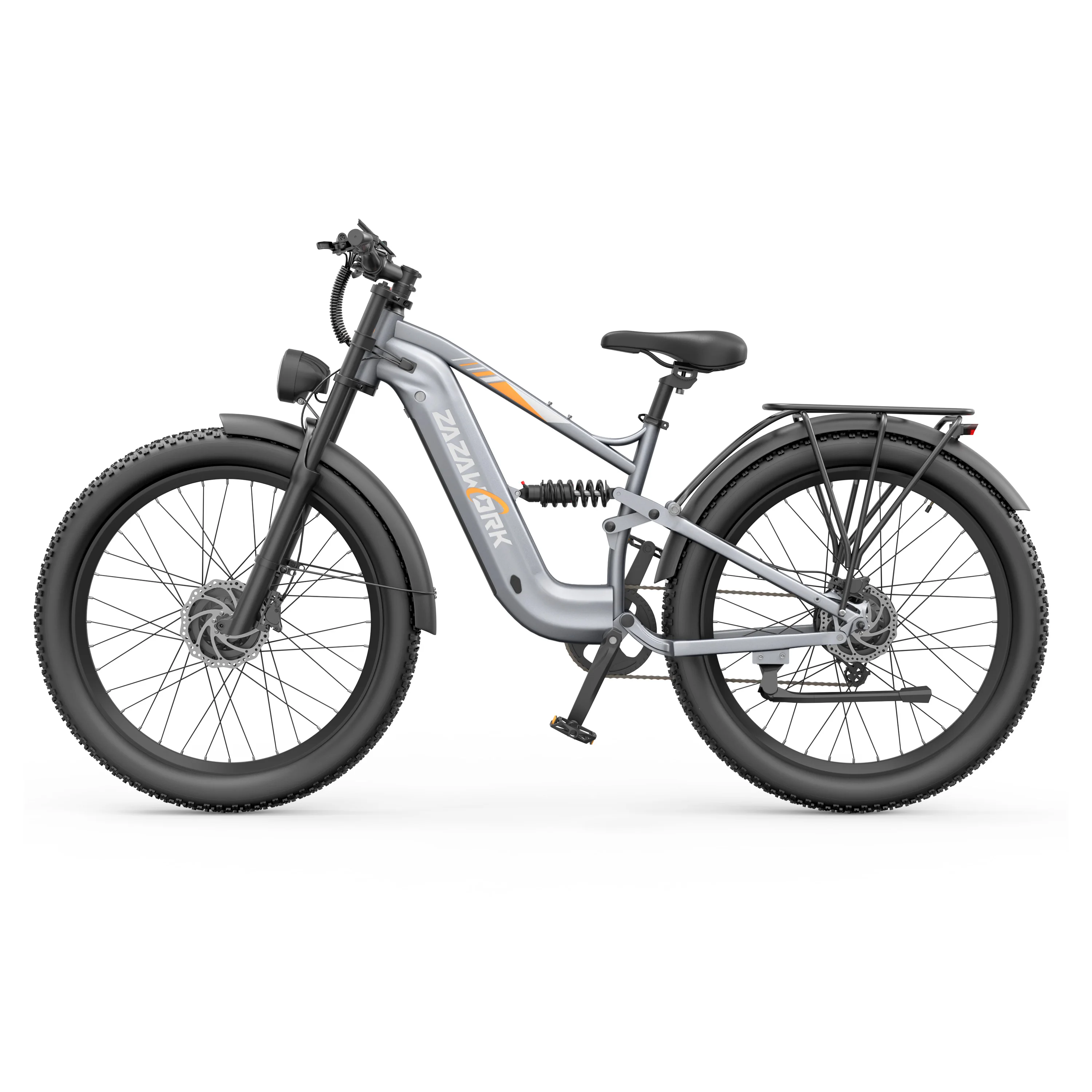 ZAZAWORK CF500 PRO E-bike 2000W motor 48V20AH uitneembare accu Hydraulische schijfrem Afsluitbare hydraulische vering 7-versnellings elektrische fiets Off-road elektrische fiets