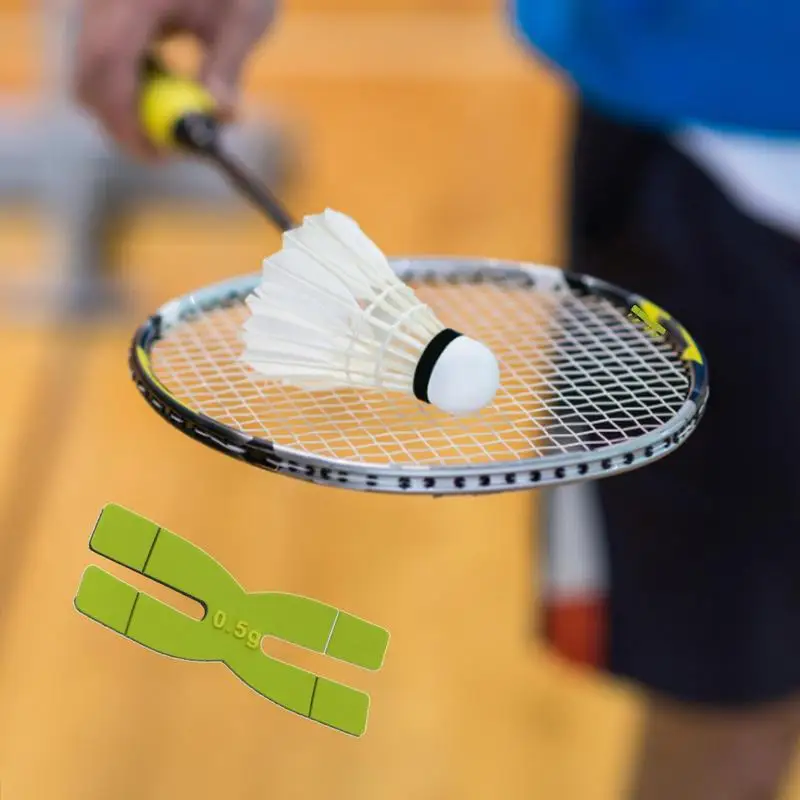 Raqueta de bádminton, pieza ponderada, 0,5g, tira de equilibrio de cabeza de raqueta de silicona en forma de H, raqueta de tenis de mesa, tiras de peso y equilibrio