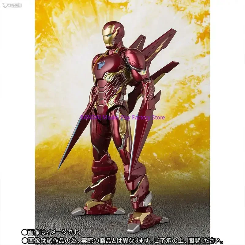 Bandai original modelo kit shf infinito guerra máquina anime figura de ação modelo brinquedos modelo presentes para meninos colecionáveis