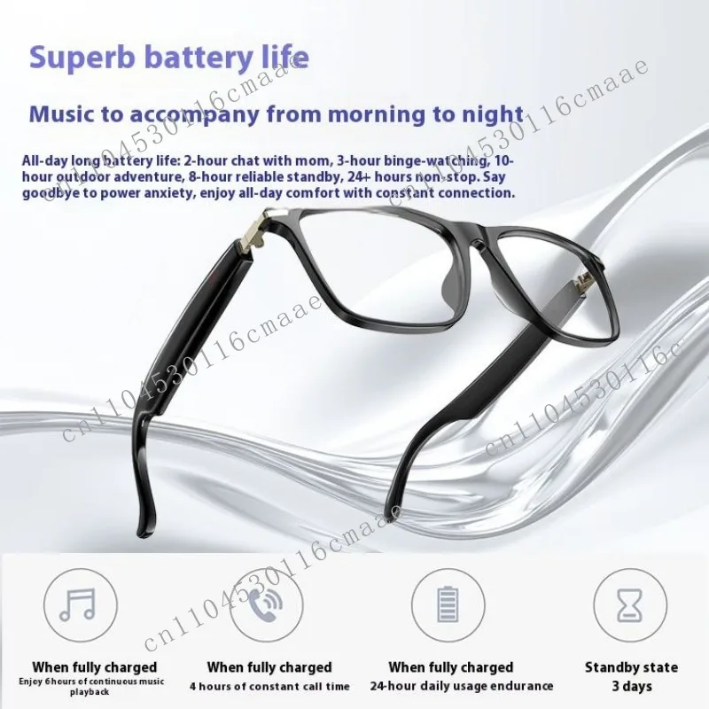 Open-Ear Air Conduction IP67 Waterproof Touch Control Music/Calls Smart Glasses Wireless Translation Glasses