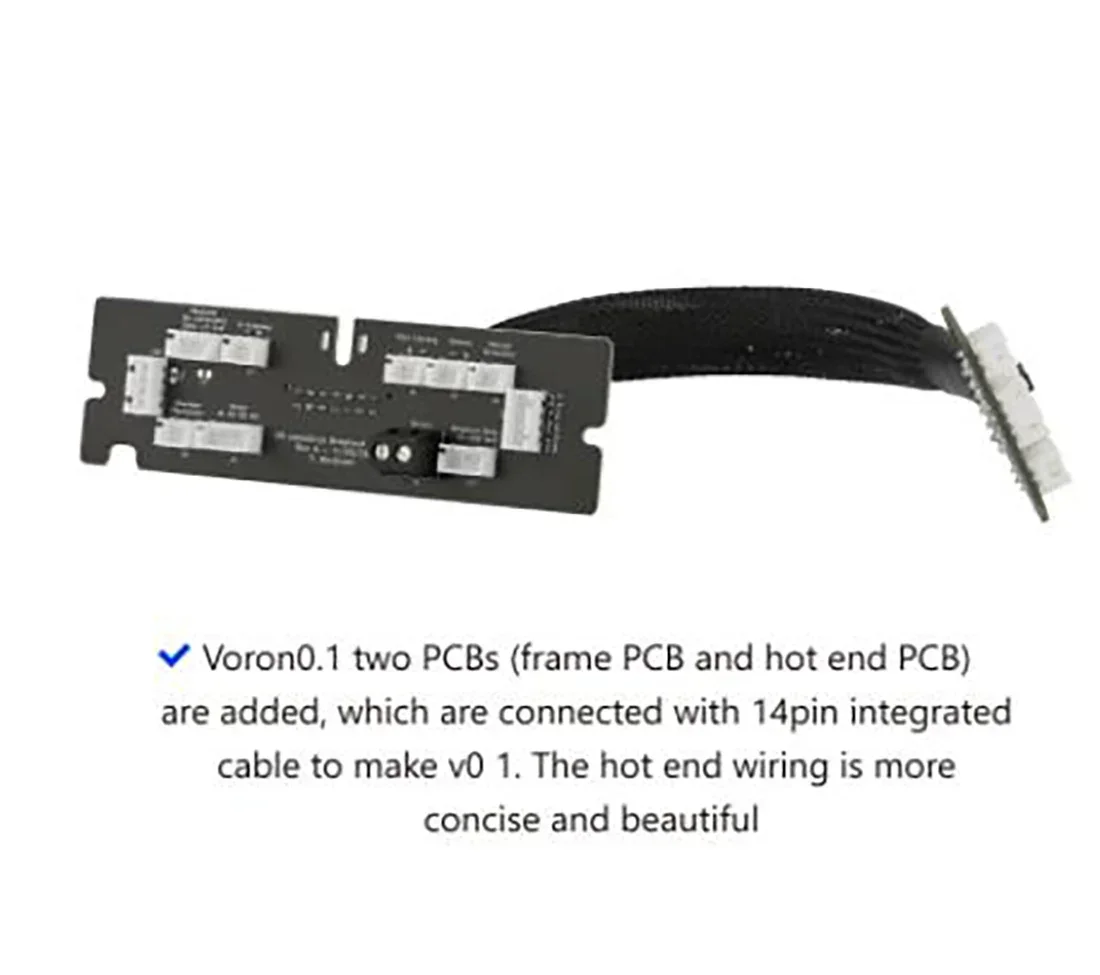 Voron0.1 UMBILICAL PCB Afterburner Toolhead Frame Board for 3D Printer Voron 0.1 From Timothy Abraham