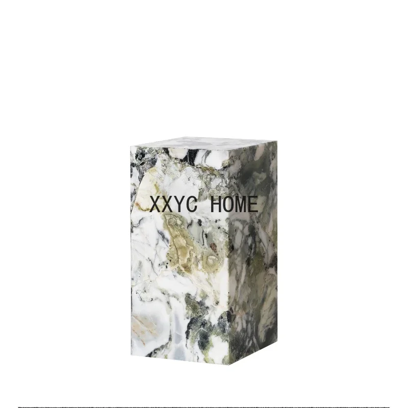 

Natural Cold Emerald Marble/Luxury Stone Side Table Console Living Room Vase Decoration Booth