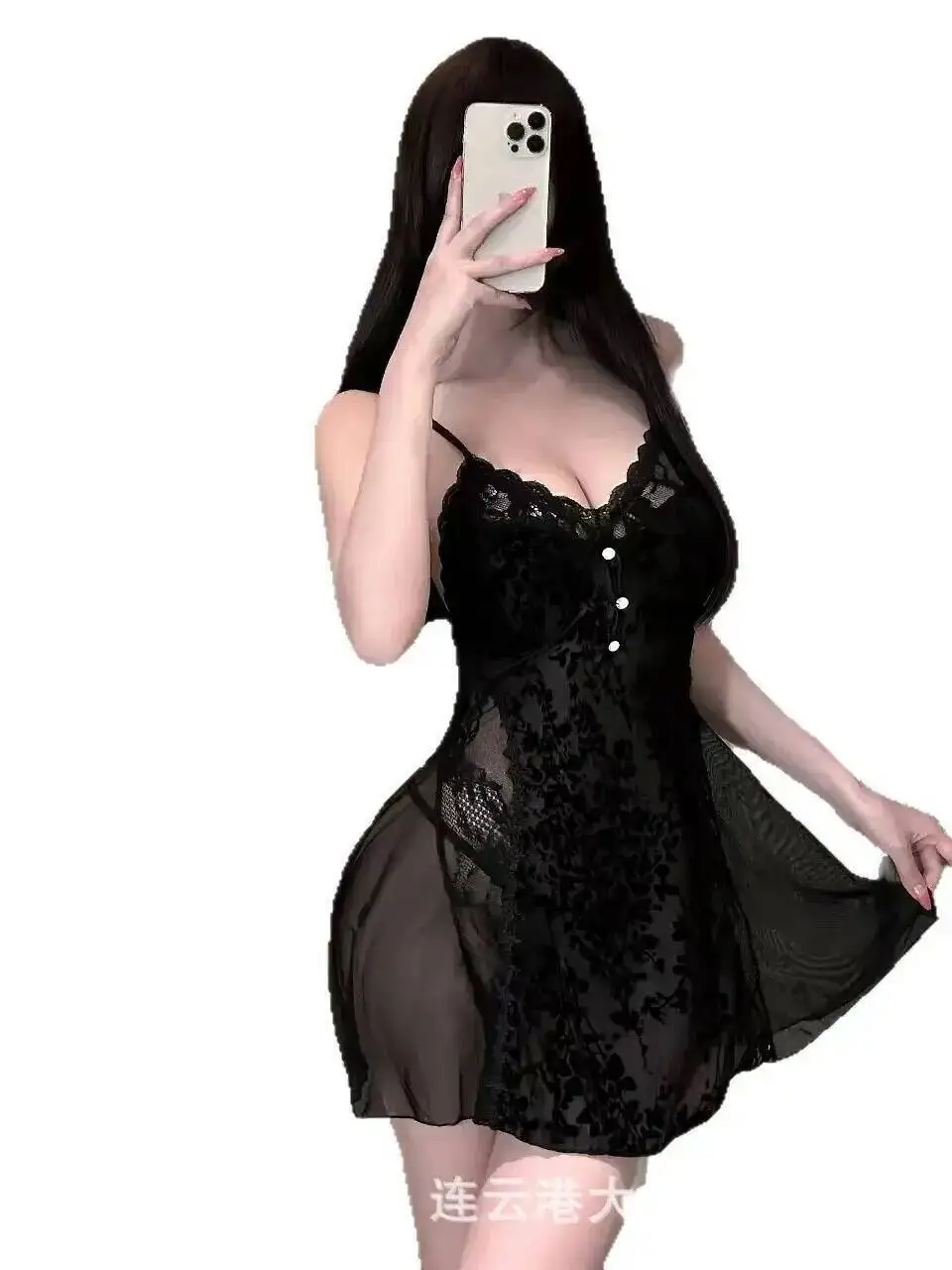 2025 New Fabric Sexy Pure Desire Light Luxury Nightdress Chest Pad Strap Nightwear Dress Elegant Tank Mini Dress Sweet Tops 1ETT