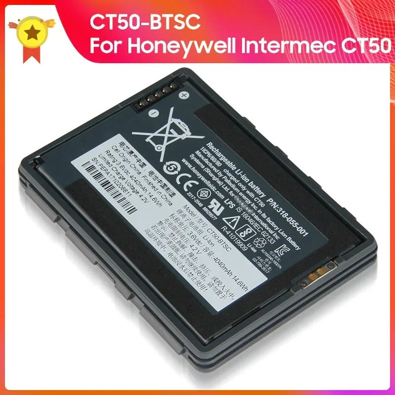 Replacement Battery CT50-BTSC For Honeywell Intermec CT40 CT50 CT60 4G/LTE 318-055-001 High Quality Batteries 4040mAh 4090mAh