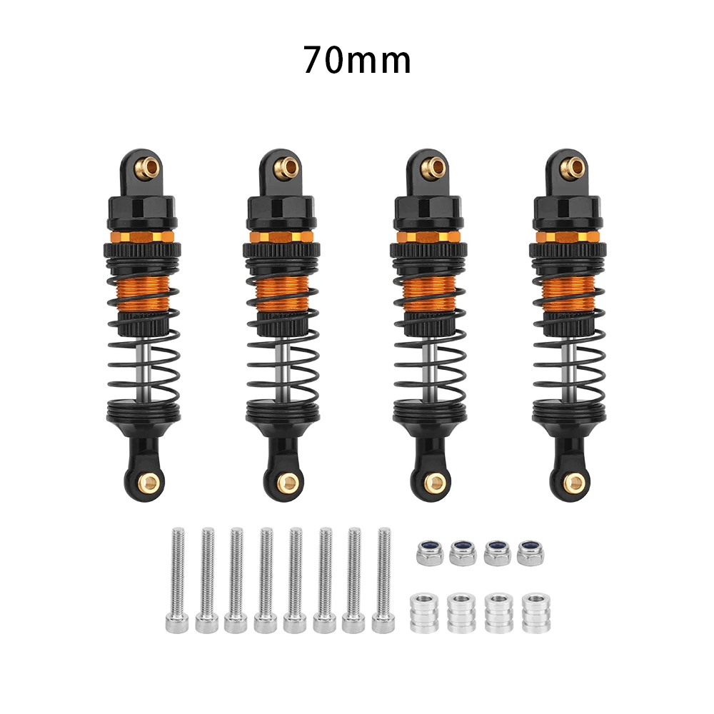 4 Stück 70 mm 80 mm 90 mm 100 mm 110 mm 120 mm Stoßdämpfer-Dämpfer für 1/10 RC Crawler Car Axial SCX10 III AXI03007 RBX10 GEN8 D90 TRX4 – Detail 6