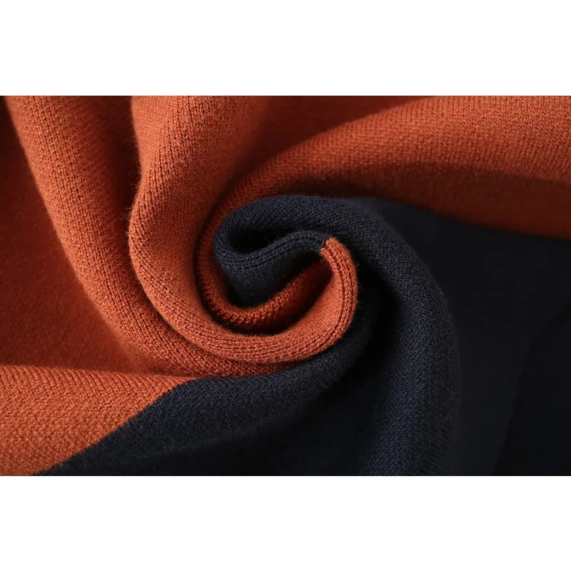 Charmchant polo listrado kintted pulôver feminino aconchegante camisola malhas jumper manga longa topos pullovers roupas de outono mulher 2025