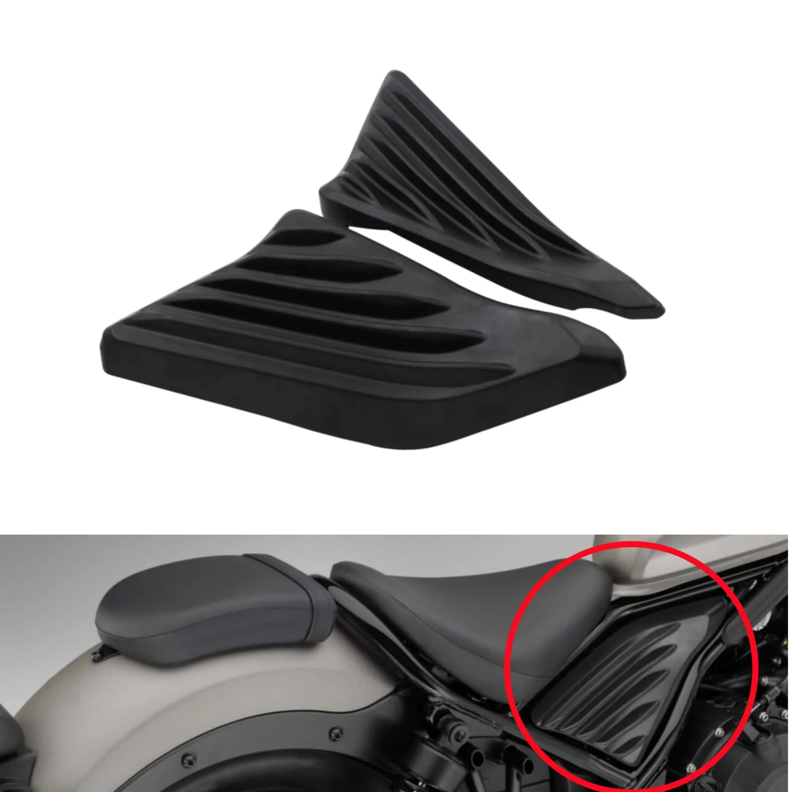 

Motorcycle Side Frame Cover Panel Engine Fairing For Honda Rebel CMX 300 500 CMX300 CMX500 2017-2024 Moto Accessories