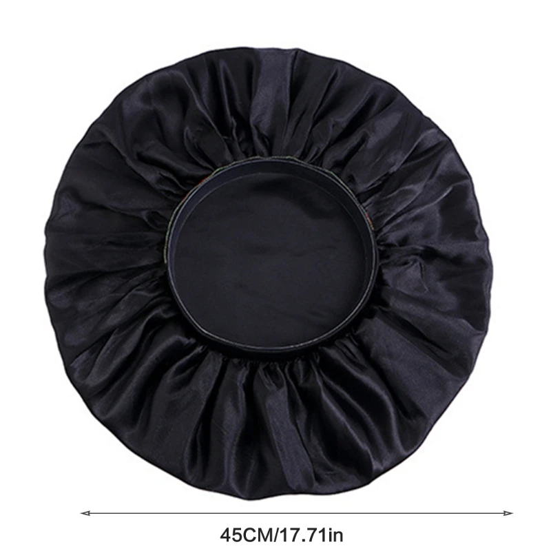 Ethnic Elastic Shower Solid Color Night Turban Hat for All Seasons