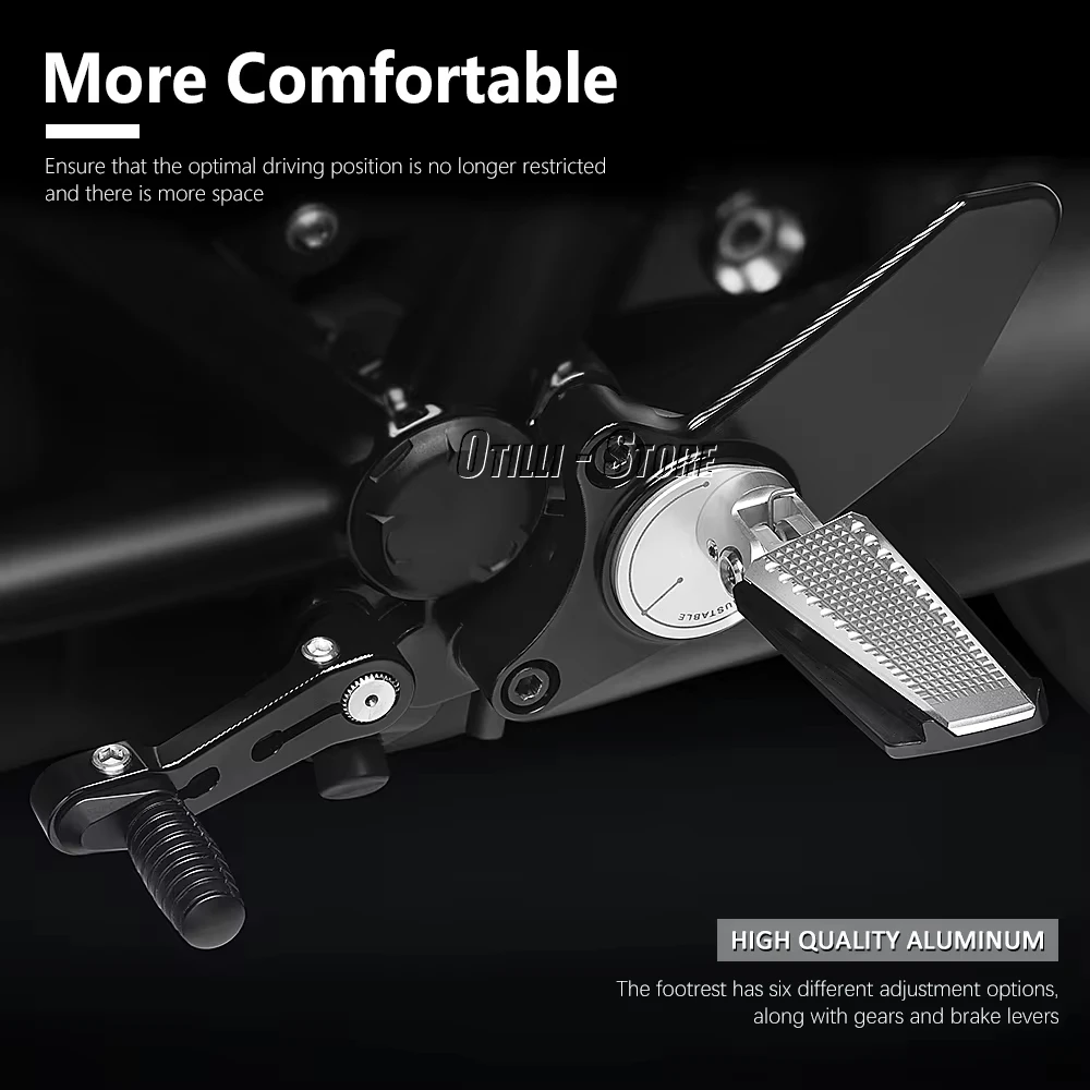 Front Foot Peg Pedal Bracket Motorcycle Accessories CNC Footrest Equipment For BMW R NINE T R9T RNINET RnineT 2021 2022 2023