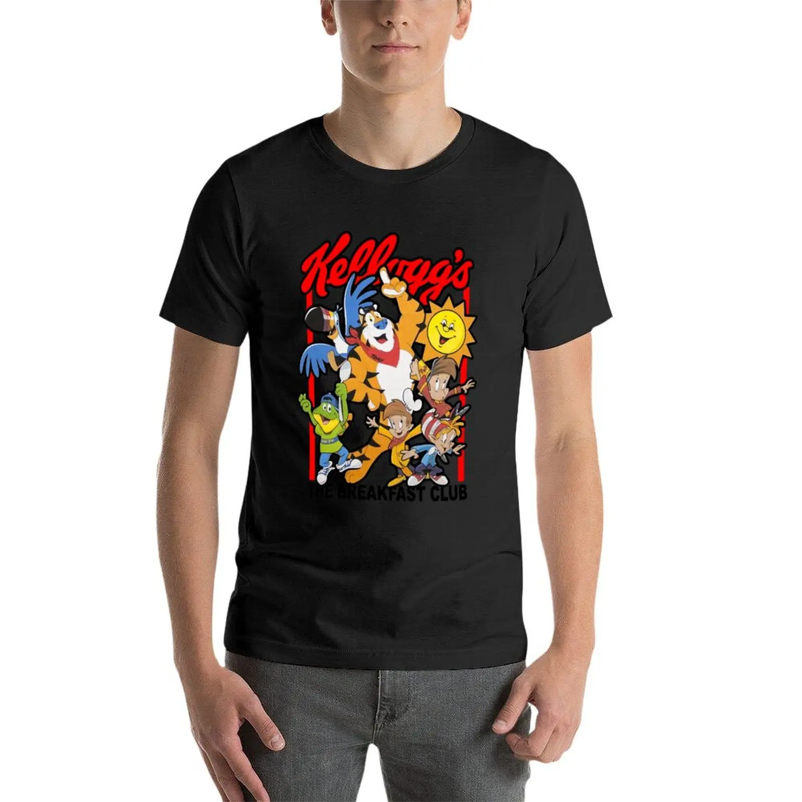 Kelloggs The Breakfast Club Cereal Character Mens Tee T-Shirt anime funnys blanks aesthetic clothes fitted t shirts for men