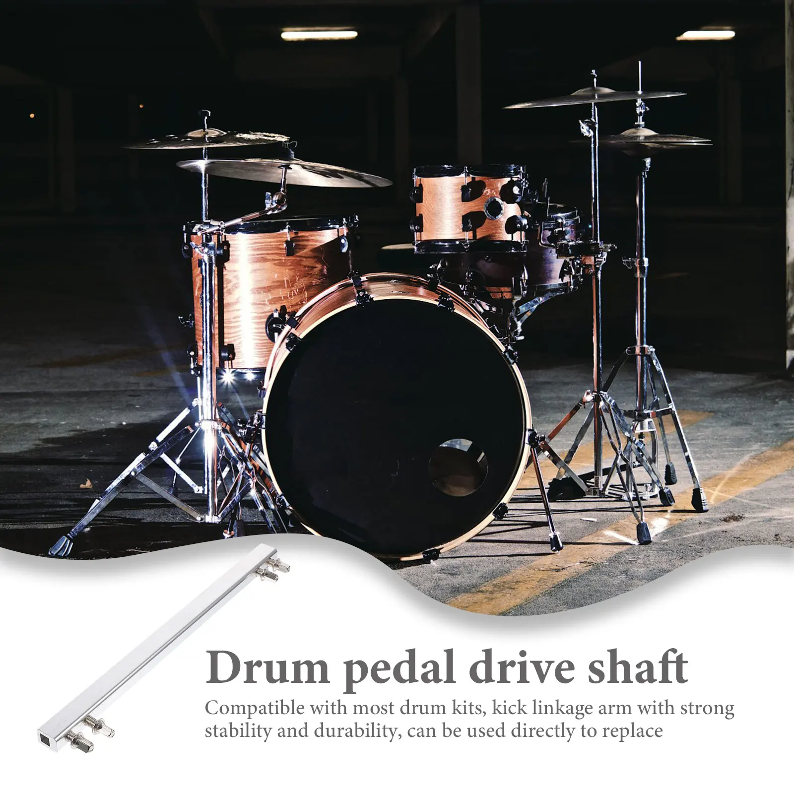 

Accessories Connecting Rod Bass Drum Pedal Drive Shaft Metal and Parts
