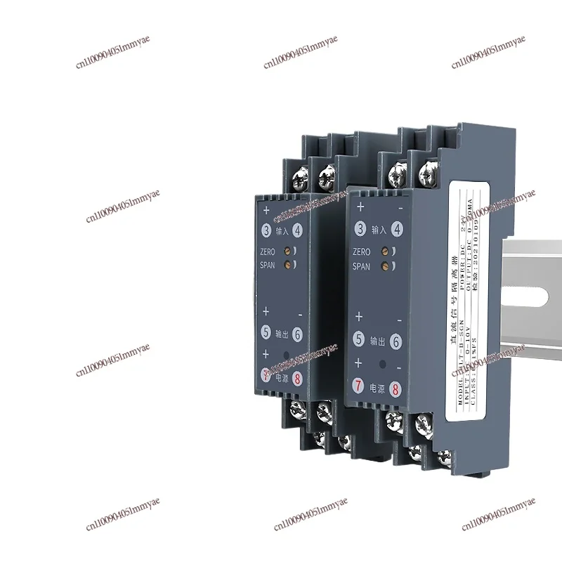 

DC voltage transmitter signal isolator current converter 0-75mV isolation module 4-20mA to 0-10V5