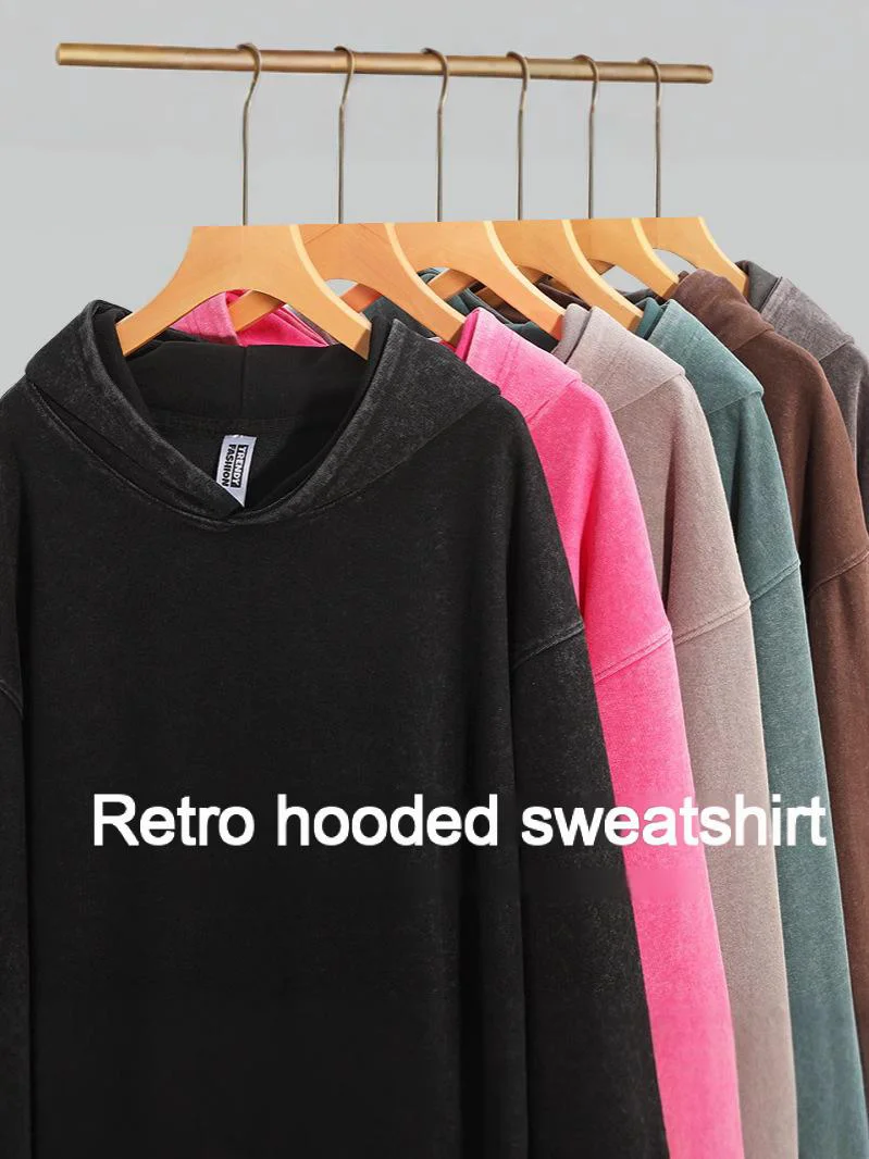 5 قطعة هوديي مغسول مخصص | تخصيص أنماط وأنماط مختلفة | للجنسين | هوديي غسل الأحماض | سويت شيرت بغطاء للرأس من القطن الخالص | #4