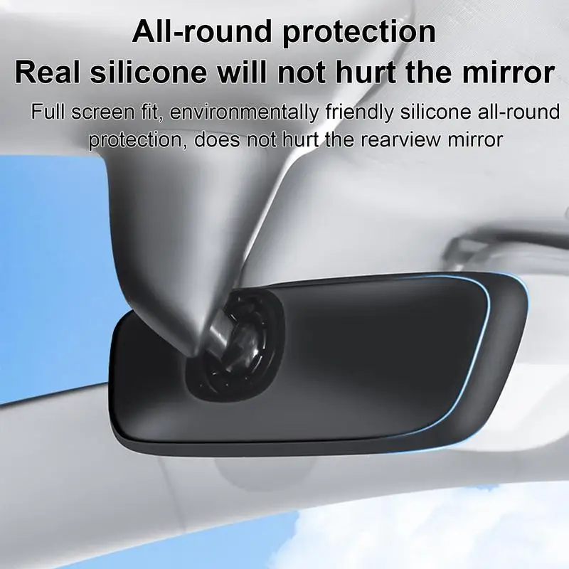 Espelho retrovisor capa protetora Frame, antiderrapante Decoração Acessório, Espelho Retrovisor, Tesla Modelo Y, 3