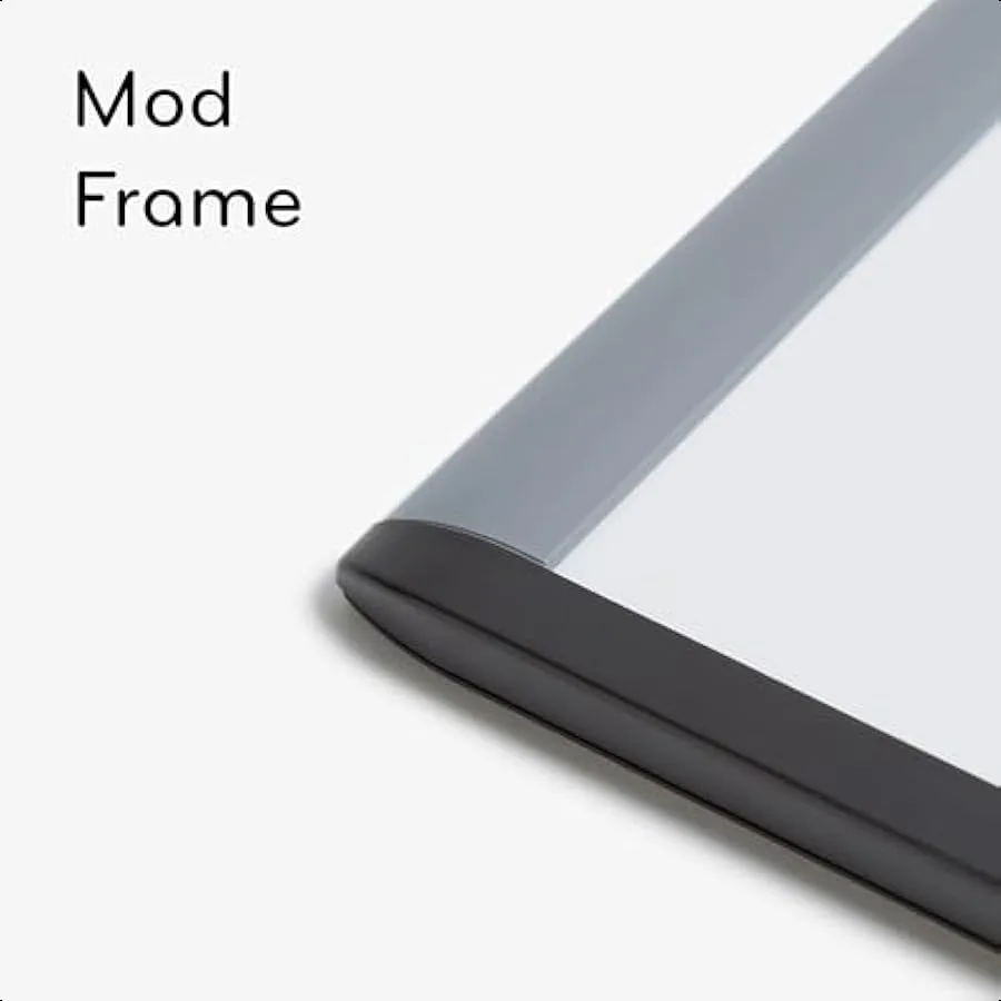 Tableau magnétique effaçable à sec 20 "x 16" cadre noir et gris comprend un marqueur et un aimant