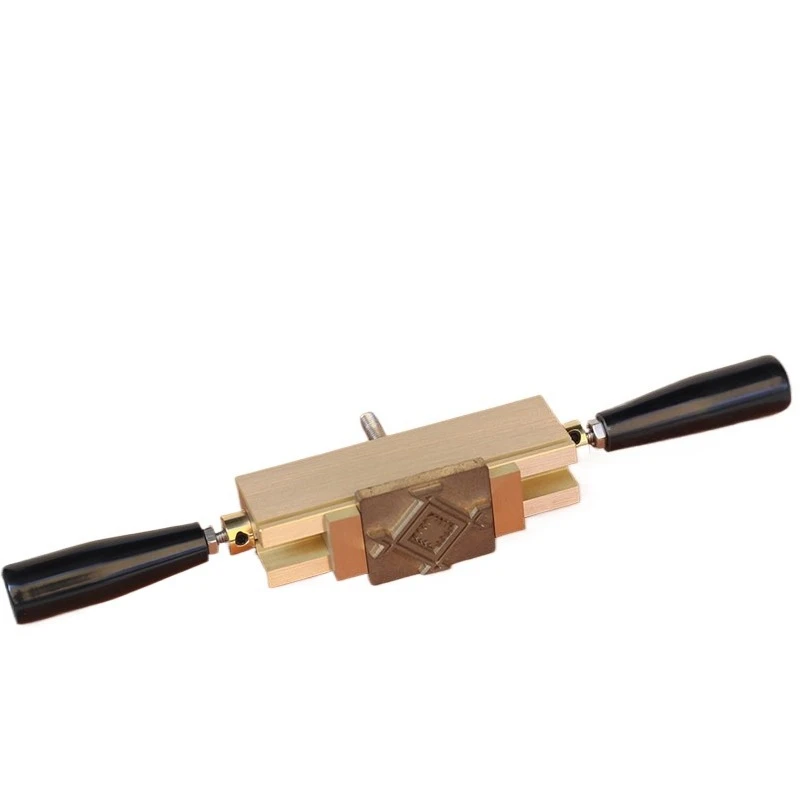For Hand Knock Leather Seal Printing Fixture, Bronzing Machine Movable Type Copper Mold Fixture, Leather Hand-held Bronzing