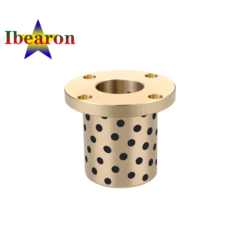 

1PCS LMF30 Round Flanged Linear Bearing Graphite Copper Sleeve Self-lubricating Oil Free Bushing 3D Printer Parts