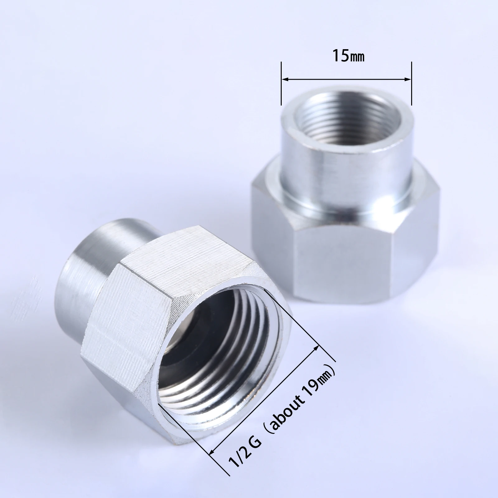 1PC Garden Hose High Pressure Pipe Fitting Converter M15X1 Female To  1/2