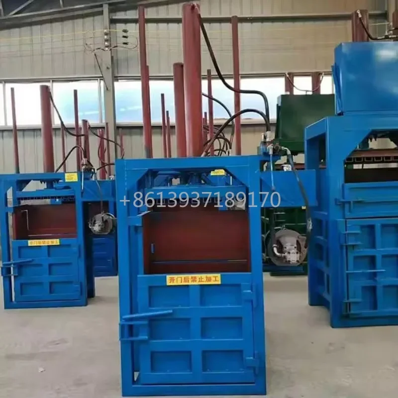 Pressa per carta esaurita con pressa idraulica verticale in alluminio utilizzata per la compressa di cartone di abbigliamento