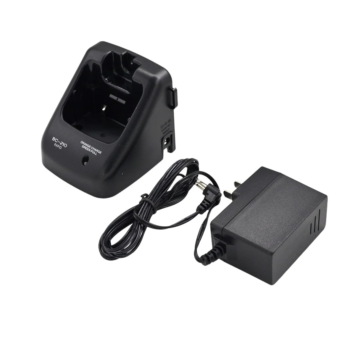 

BC-210 Rapid Charger & AC Plug Adapter for Icom IC-M73 Plus M71 M72 M73 Ham Radio BP-245N BP-245H Battery Charge Tray Accessory