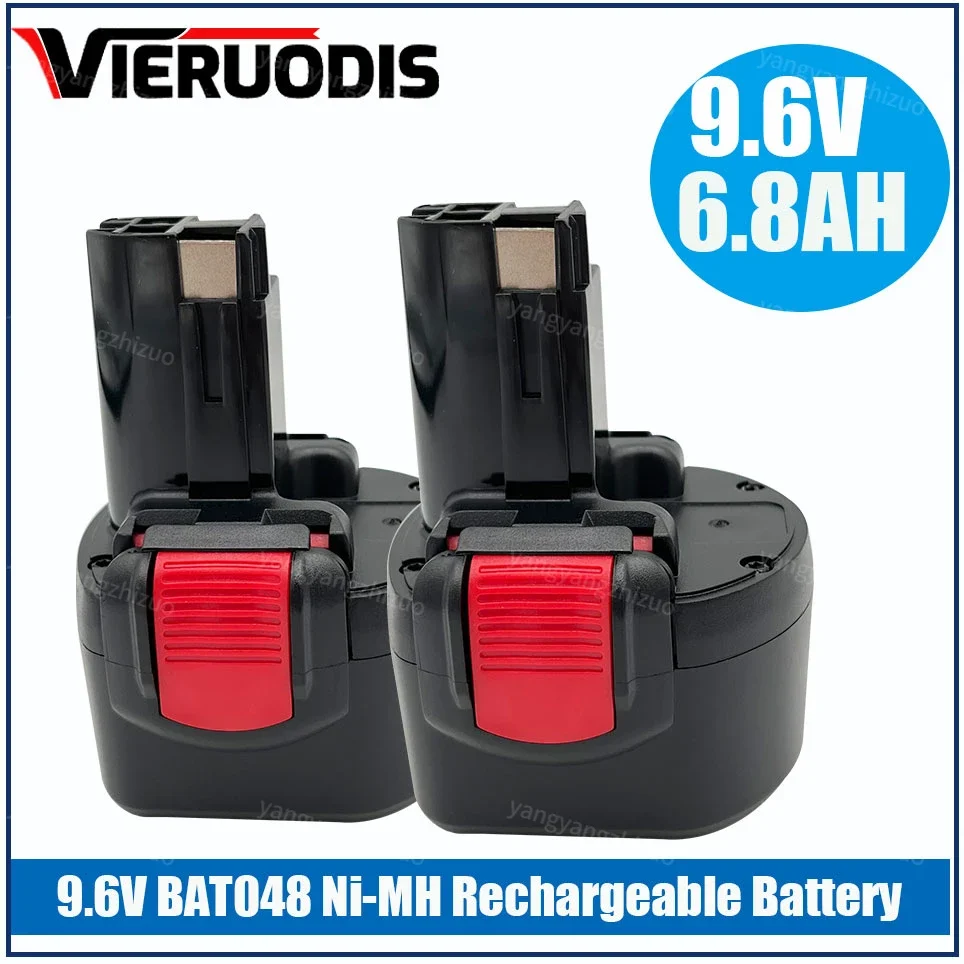 

For Bosch 9.6V 4.8AH 6.8AH 9.8AH Rechargeable Ni-MH Battery BAT048 BAT100 BAT119 BH984 BPT1041 GSR GDR Power Tools Battery