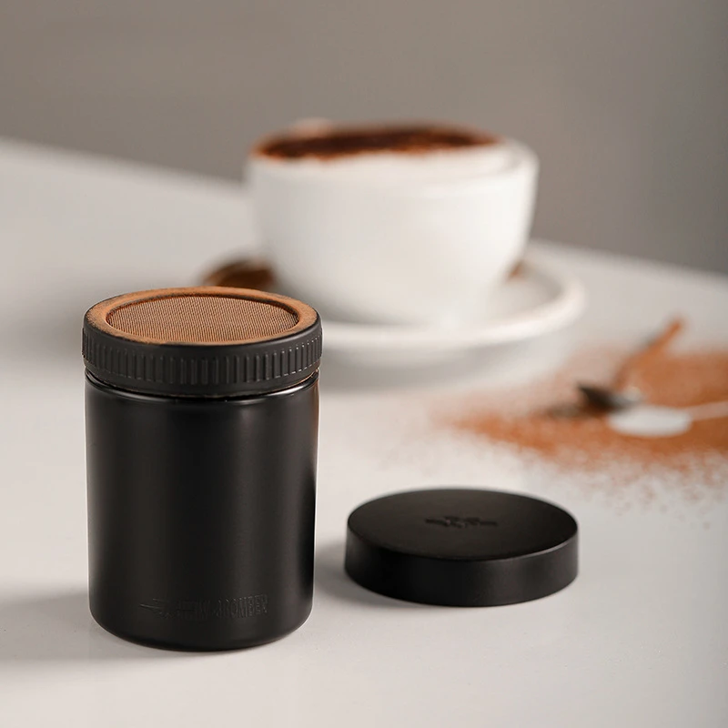 Powder Sprinkler Matcha Coffee Cocoa Powder Sprinkler Canister Home Baking Powdered Sugar Sifter
