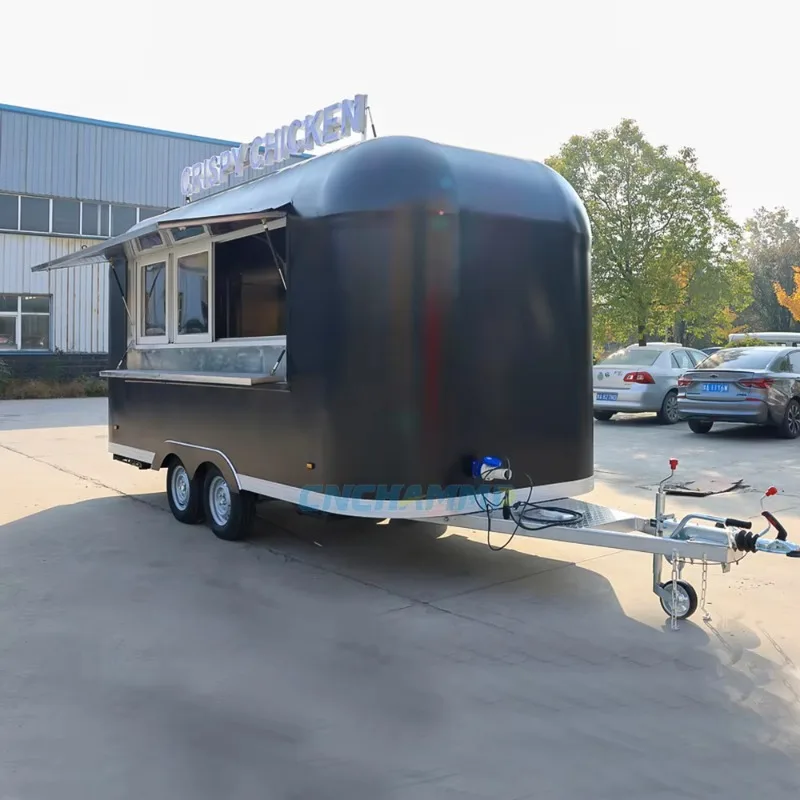 New USA Food Trailer Fully Equipped Customized Full Restaurant Facility Hot Dog Kitchen Equipment