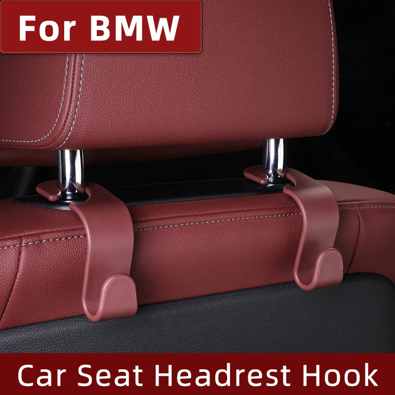 4Pcs Car Seat Headrest Hook Hanger Storage Organizer For BMW Series Seat Back Hook 3 5 G20 G30 G01 G05 F48 F18 F30 F31 X1 X3 X5