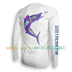 Fishing Apparel Summer Outdoor Men Long Sleeve T Shirt Fish Shirt Camisa Pesca Uv Protection Upf 50 Breathable Angling Clothing