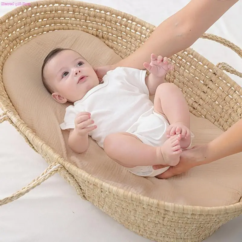 D0JC 2 Piece Crib Fitted Sheet Baby Diaper Changing Mat Sleeve for Infant Removable