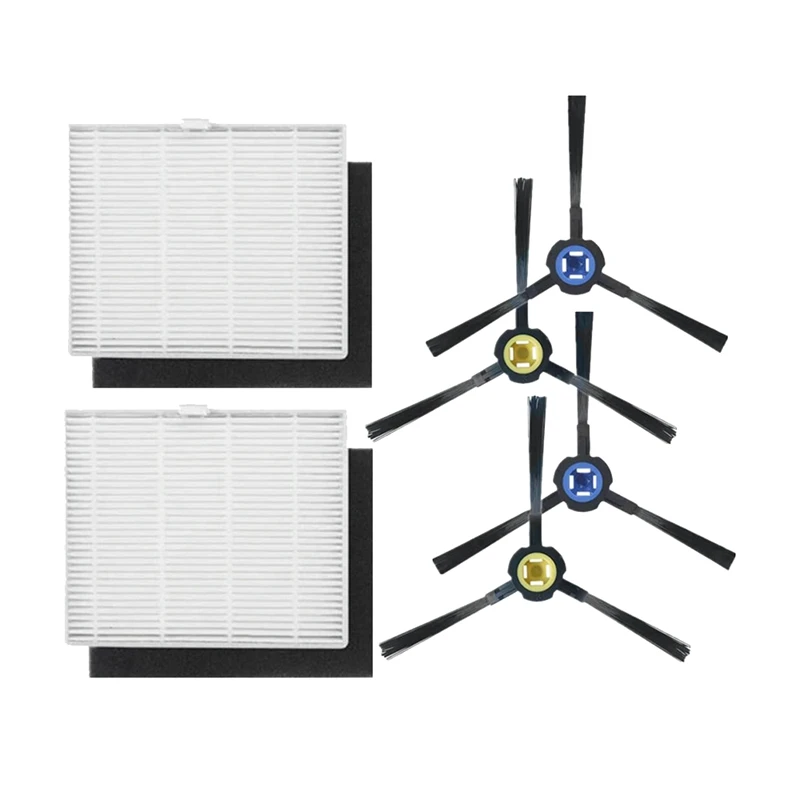 Peças sobresselentes compatíveis com para ilife v8s x750 x785 v80 robô aspirador de pó peças de reposição, filtros hepa, escova lateral