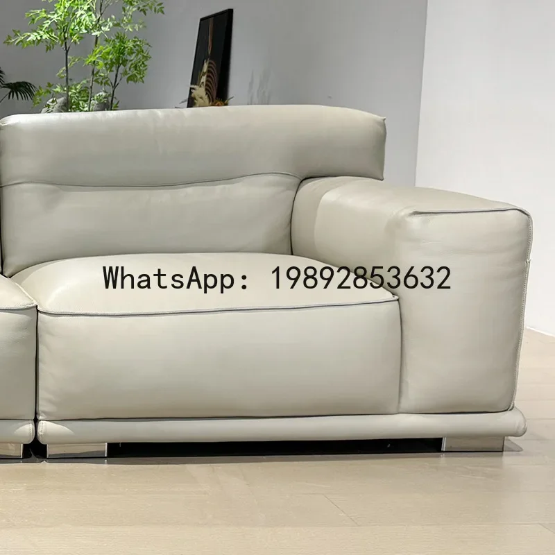 

4-10 genuine leather yunrou sofa living room for home small apartment straight row first layer cowhide sofa