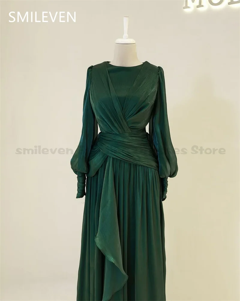 Smileven Modest Prom Dress Saudi Arabia Formal Ankle Length Evening Gowns Elegant Luxury Formal Occasion Dress Customized 2025 image 5