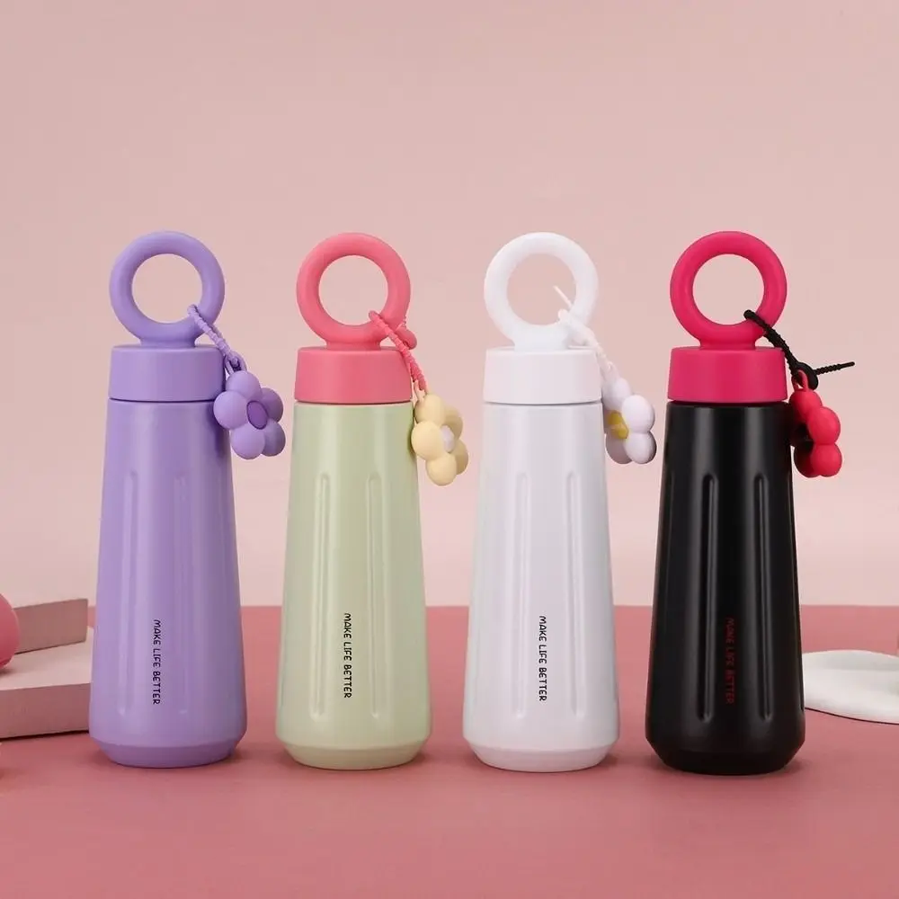 450ML Capacity Stainless Steel Insulated Cup Vacuum Insulation Sunflower Pendant Petal Water Cup Portable Thermos Bottle view 5