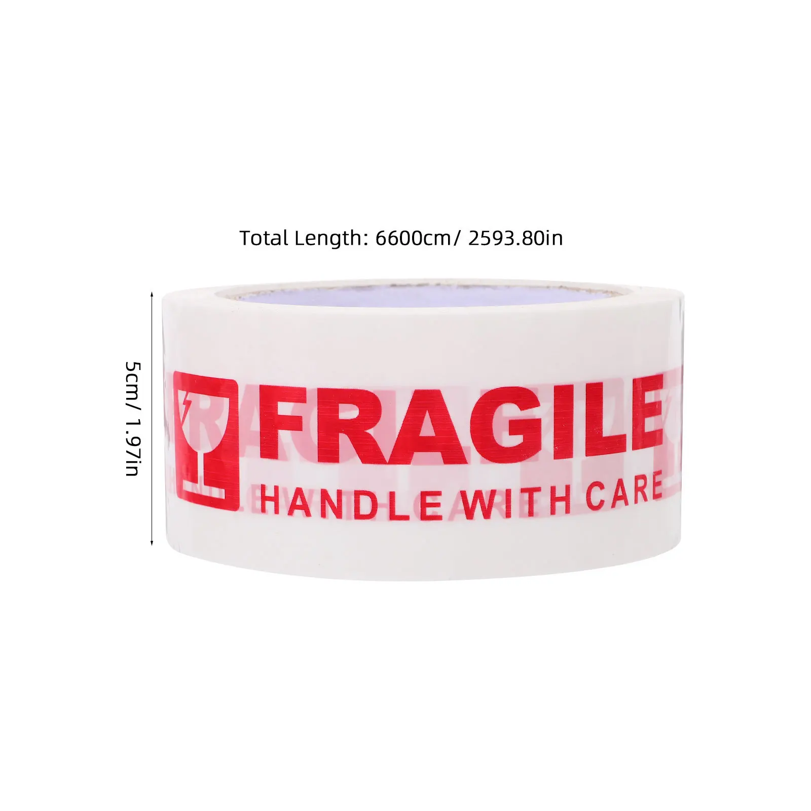 Fragile Tape Heavy Duty Strong Adhesive Clear Print Warning Moving Shipping Supplies Fragile Tape Packing Tapes