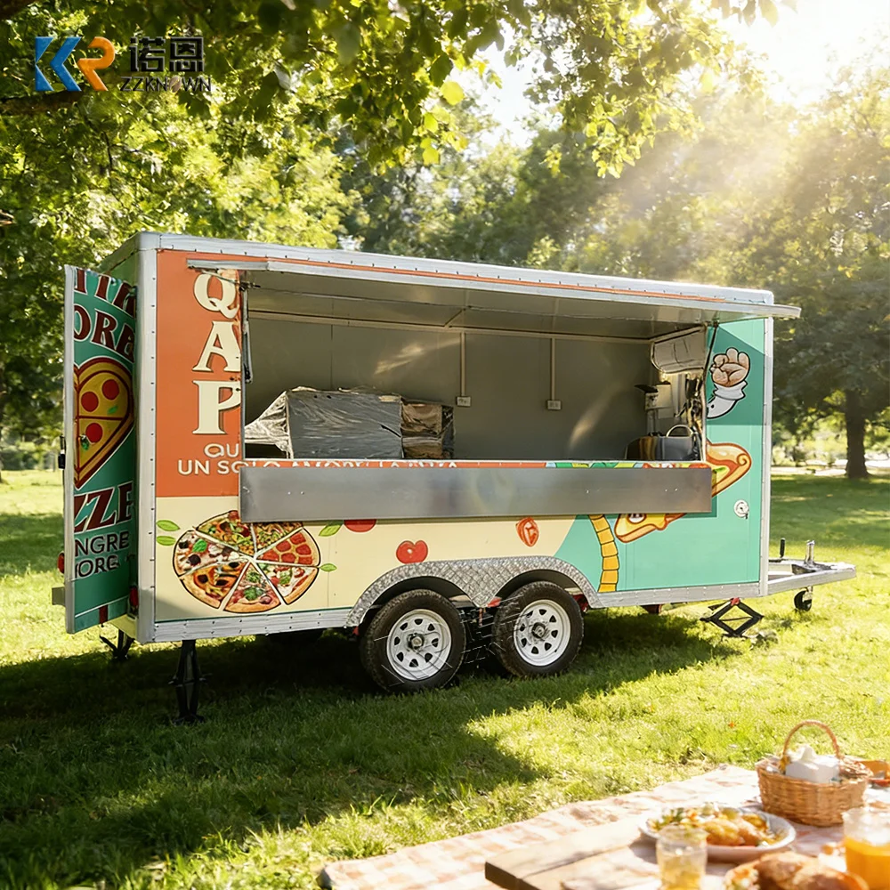 

Mobile Catering Food Trailer Snack Machines Pizza Foodtruck Bakery Food Cart Van Cheap Price Coffee Food Truck