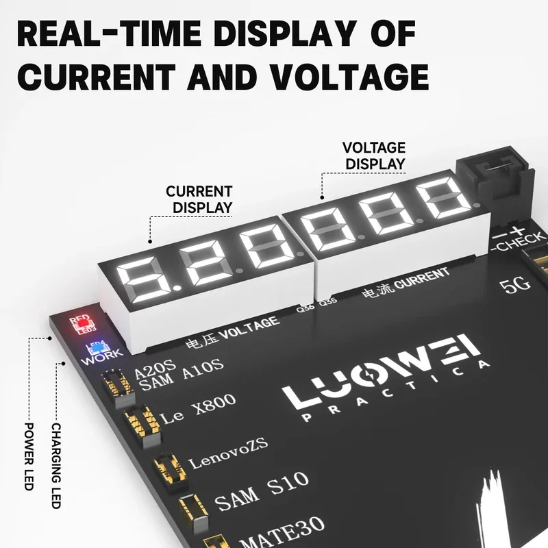 LUOWEI LW-B03 One-Click แบตเตอรี่ Activation Board การระบุอัตโนมัติ 99% รุ่น Android IP 5-16 Promax