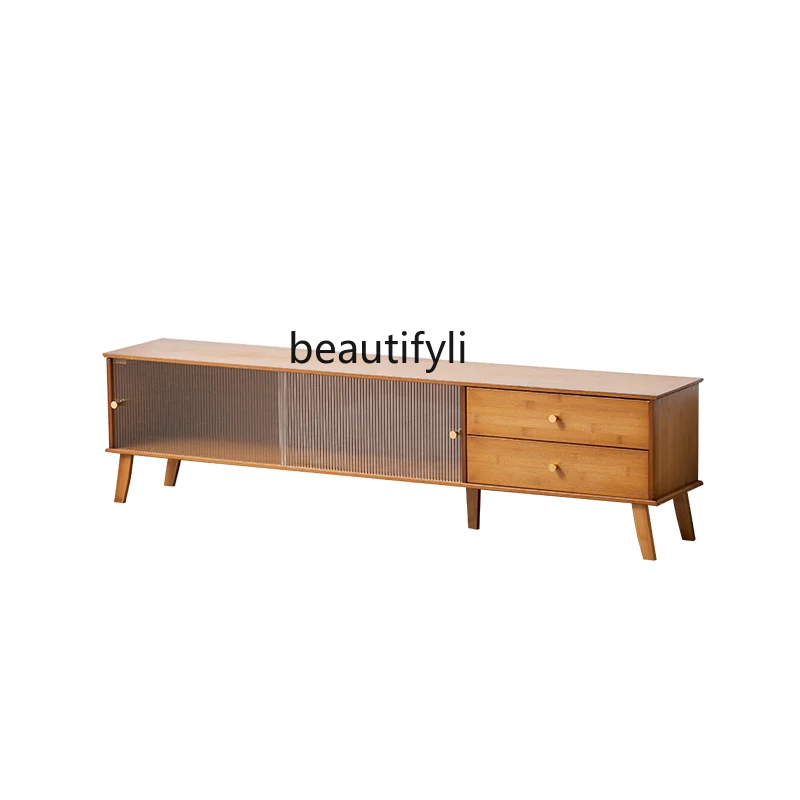 

LBX Nordic TV Cabinet Small Apartment Coffee Table Combination Locker Home Living Room Floor Cabinet Modern Minimalist